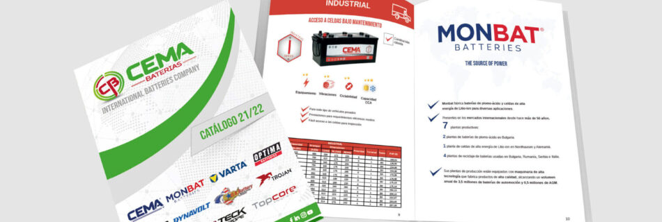 Nuevo catálgogo 2021-2022 de CEMA Baterías