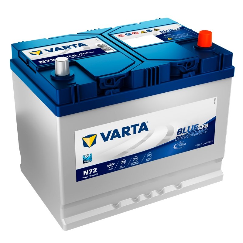 varta n72 72ah blue dynamic EFB