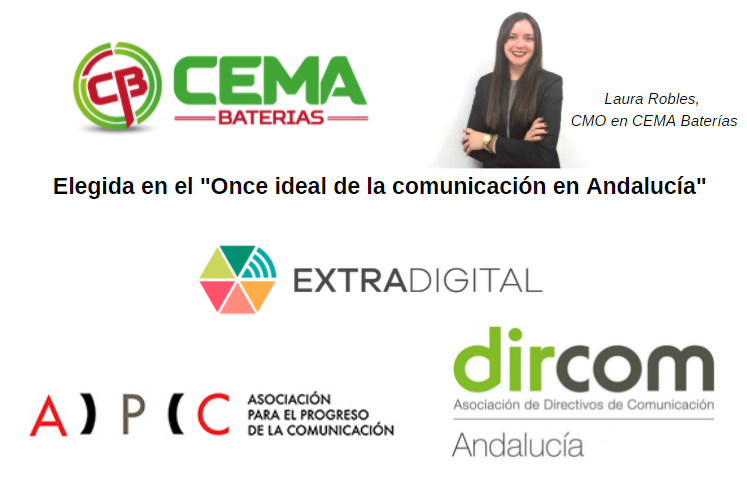Laura Robles, CMO de CEMA Baterías, elegida en el Once Ideal de la Comunicación en Andalucía