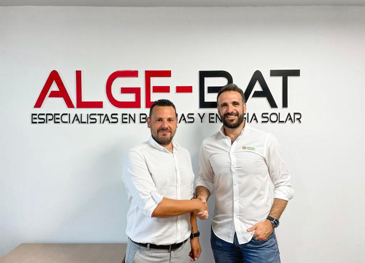 Rafa Fernández y Fernando Benítez, CEMA Baterías y Algebat respectivamente