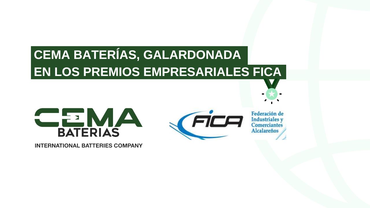 CEMA Baterías, galardonada en los Premios Empresariales FICA