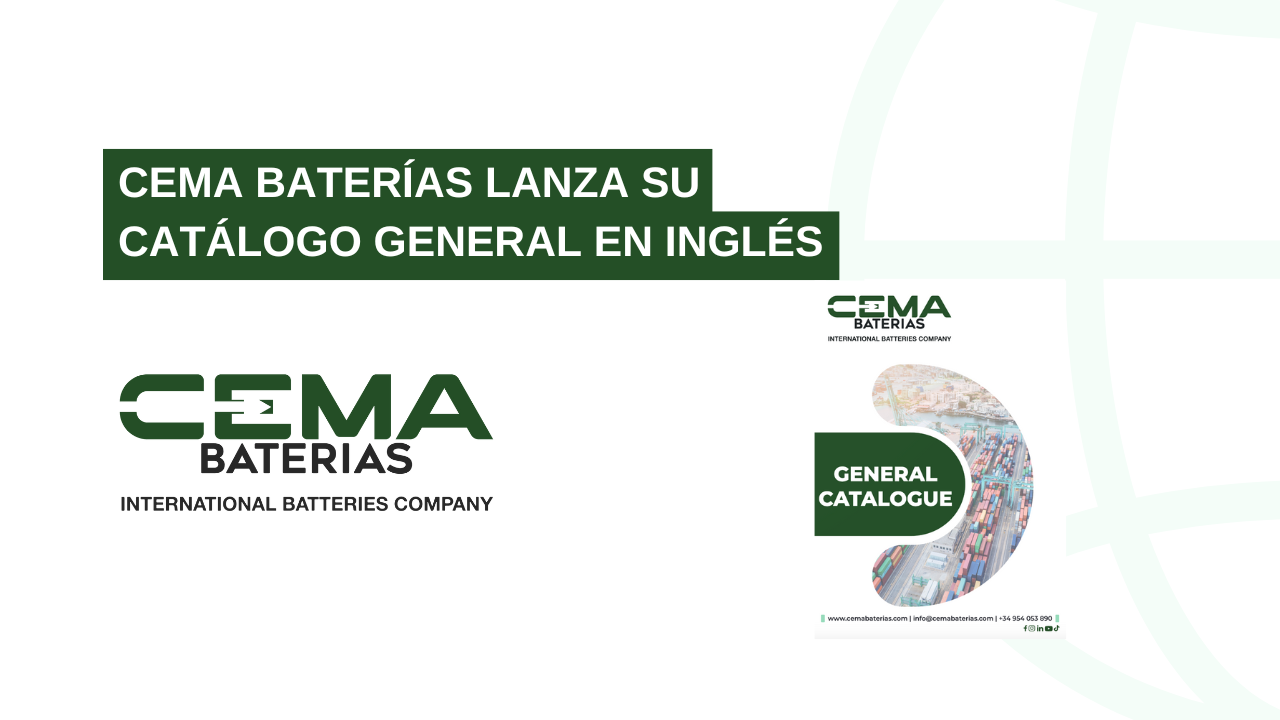 cema baterias lanza su catálogo generale en inglés