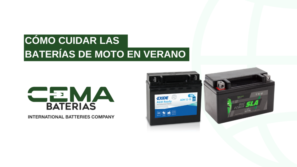 cómo cuidar las baterías de moto en verano