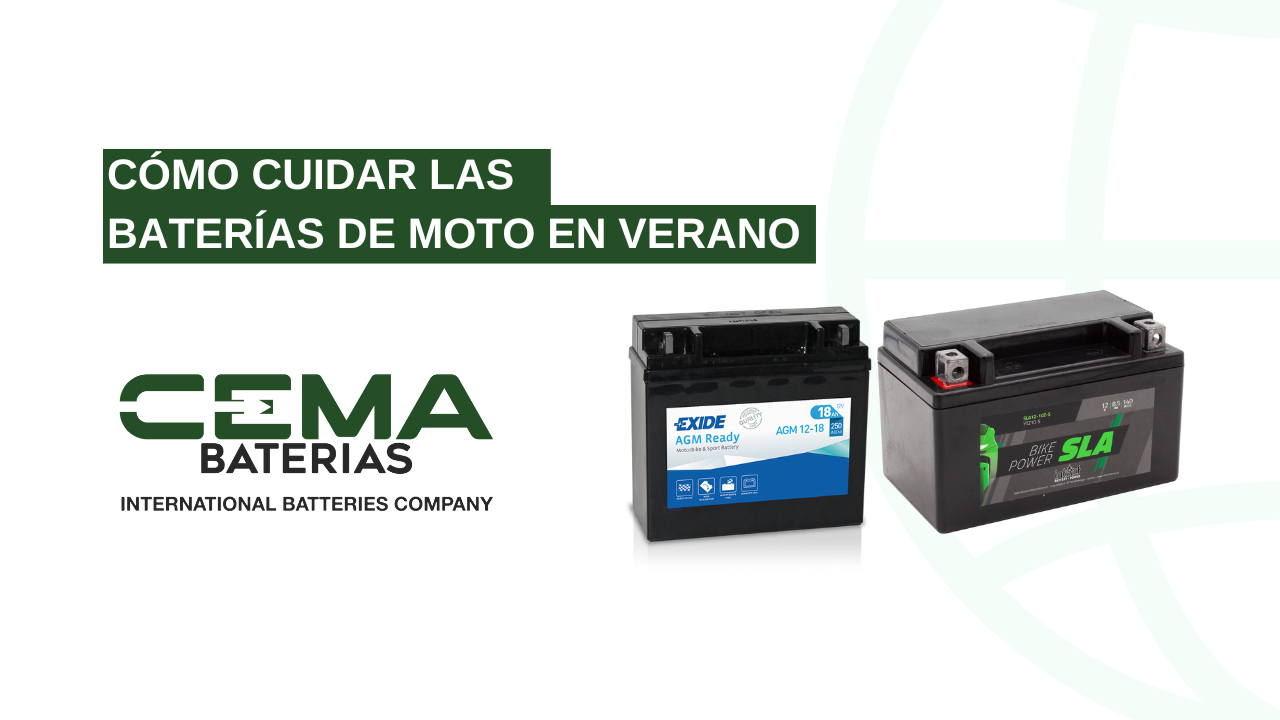 cómo cuidar las baterías de moto en verano