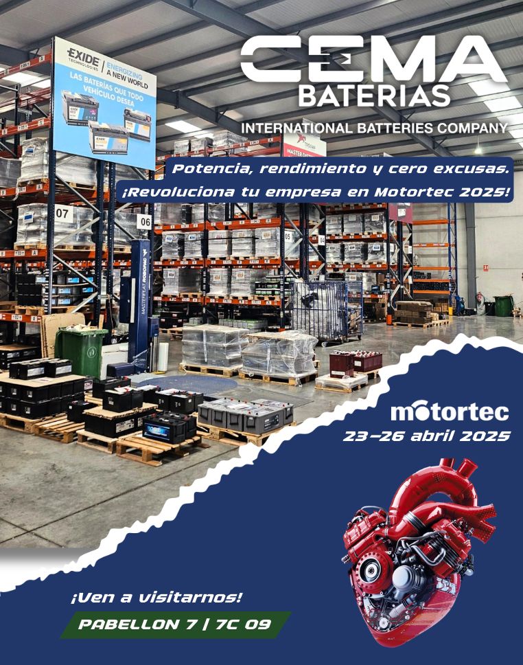 CEMA Baterías vuelve a Motortec con numerosas novedades