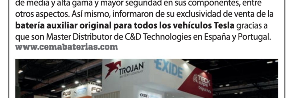 cema baterias, especial motortec de la revista mryt