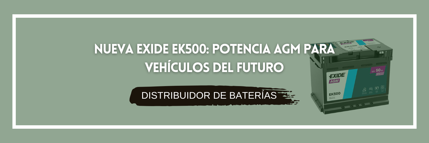 Nueva Exide EK500: potencia AGM para vehículos del futuro