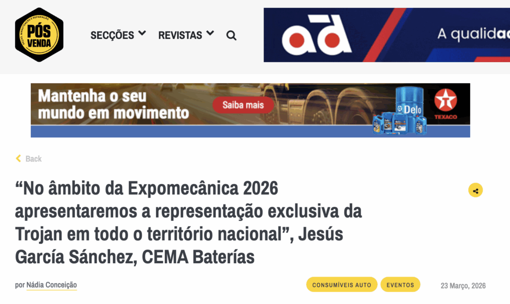 revista pos-venda cema baterías expomecánica 2026