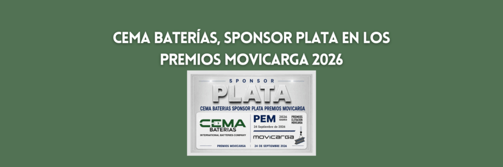 CEMA Baterías, Sponsor Plata en los Premios Movicarga 2026